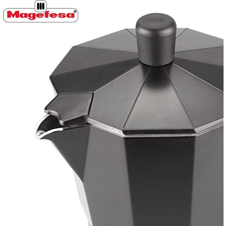 Cafetera Italiana de Aluminio Noir, apto para cocinas eléctricas, de gas y  vitrocerámica, MAGEFESA, 3 Tazas