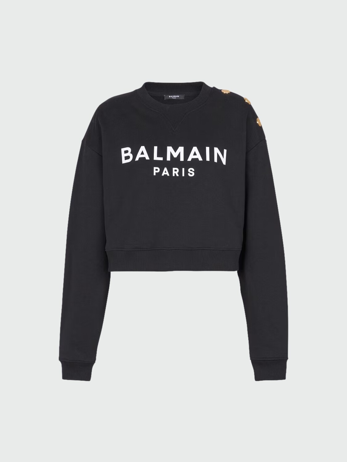BALMAIN - SWEATSHIRT ESTAMPADO PARIS Negro