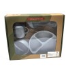 Set alimentacion silicona HUANGER celeste