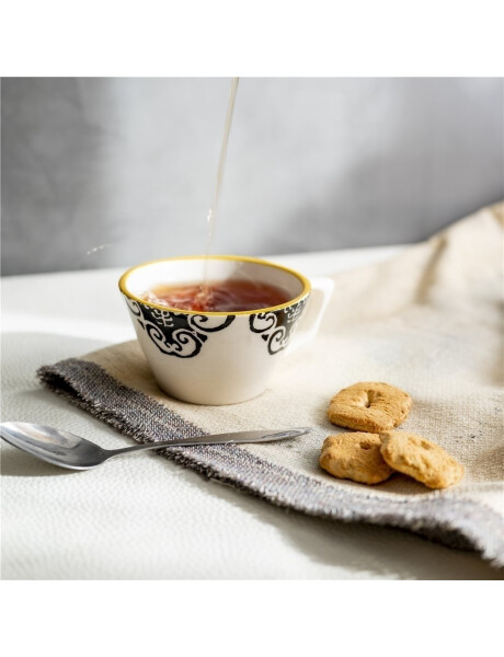 PLATO CON TAZA 26.5x20.5CM NAZEN NEGRO PLATO CON TAZA 26.5x20.5CM NAZEN NEGRO