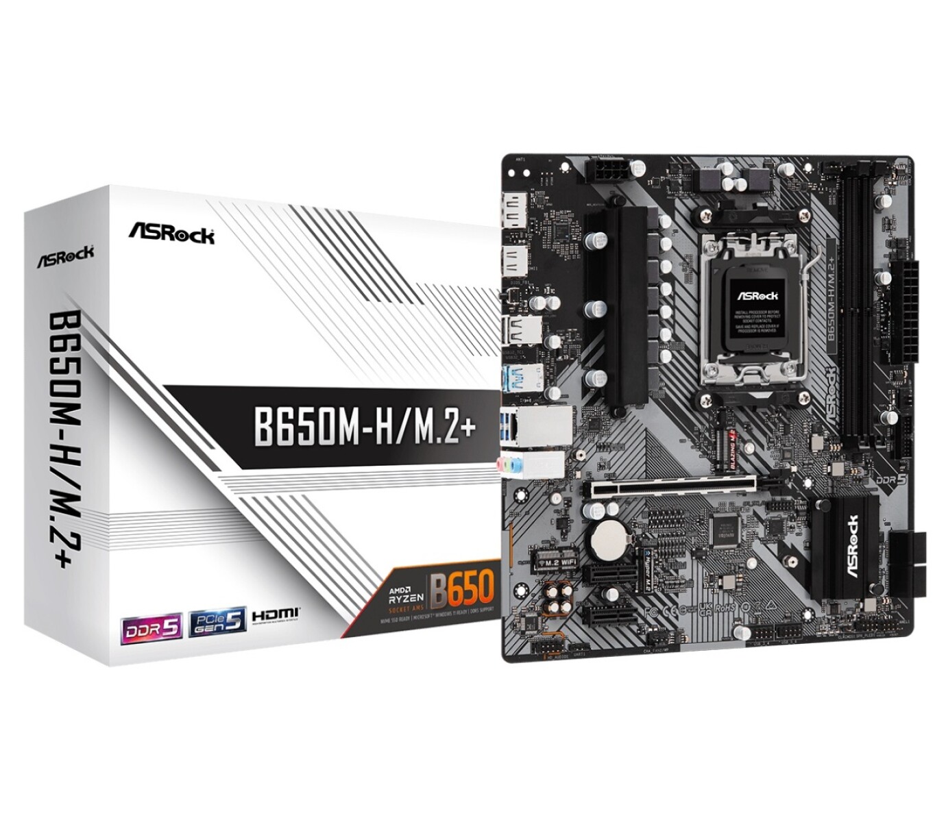 Mother Asrock B650M-H/M.2+ AM5 