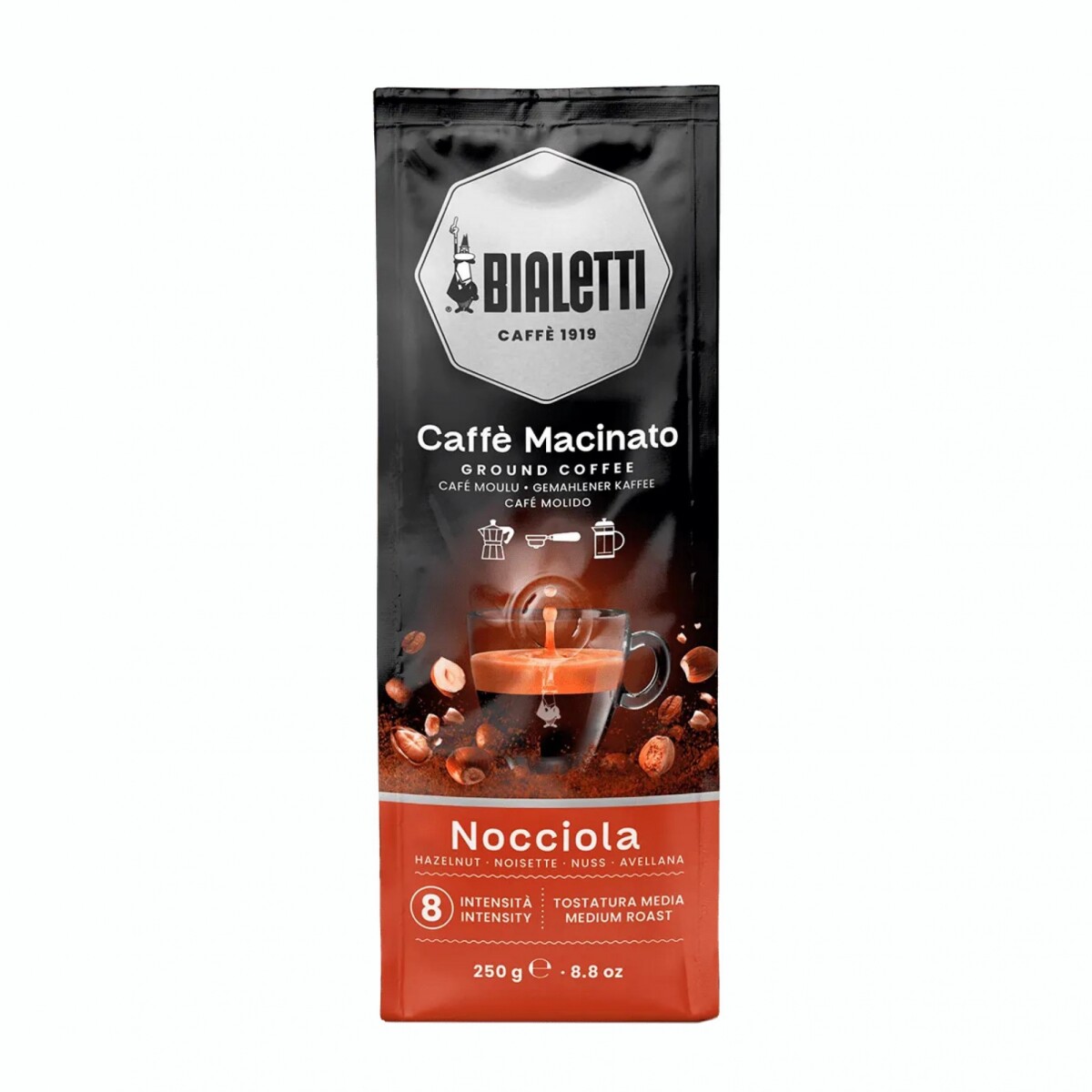 Café Molido BIALETTI Avellana 250g 