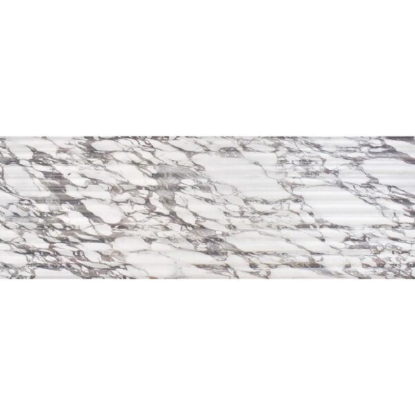 PORCELANTO FLUTED CALACATTA VIOLA "A" 40X120 CM Porcelanto Fluted Calacatta Viola "a" 40x120 Cm