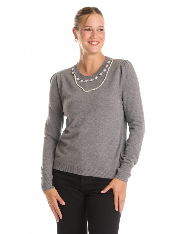 Buzo Collar GRIS