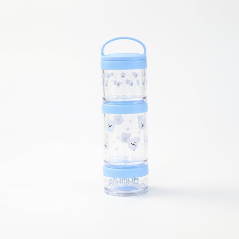 SNACKERA REDONDA APILABLE DE 3 NIVELES (PERRITO DUODUO / AZUL) SNACKERA REDONDA APILABLE DE 3 NIVELES (PERRITO DUODUO / AZUL)