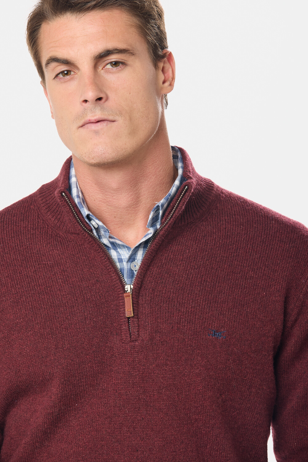 BUZO DE LANA DE ABRIGO Bordo