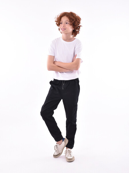 PANTALÓN CARGO LUCCA NEGRO