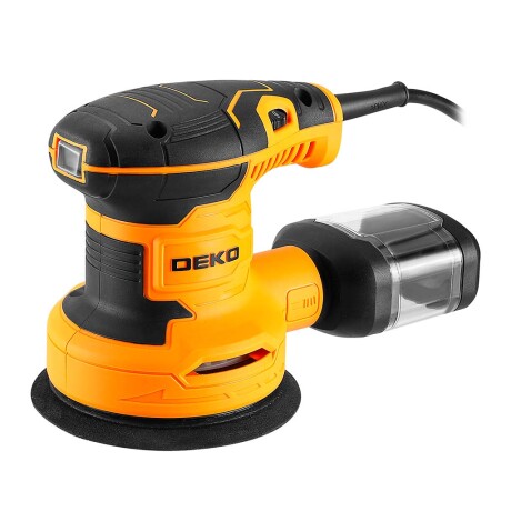 Lijadora Roto-Orbital 5'' 320W DKOS32XL125-DKOS32G125 Deko AMARILLO-NEGRO