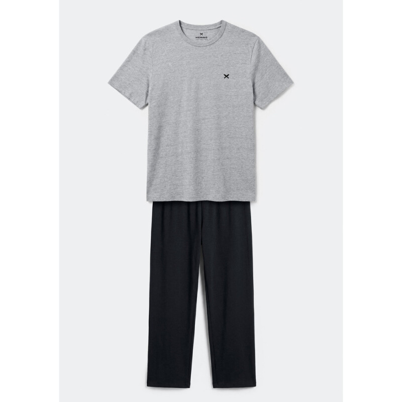 PIJAMA MM MASC CINZA
