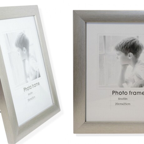 PORTARETRATO MADERA 20X25 CM COLOR PLATEADO- - 14672 Q24 PORTARETRATO MADERA 20X25 CM COLOR PLATEADO- - 14672 Q24