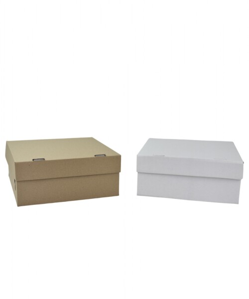 Caja micro 28x28x12. REVERSIBLE BLANCO - MADERA