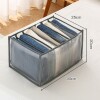 Organizador para almacenar ropa con 7 divisiones Blanco