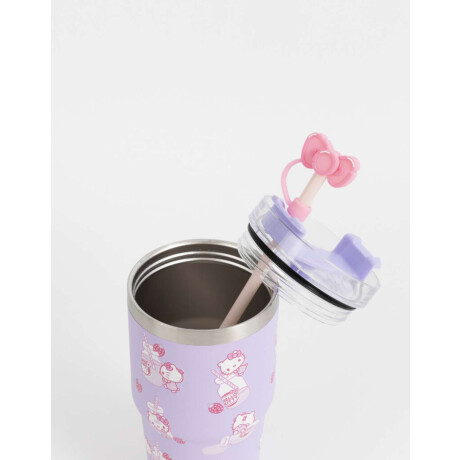 Vaso Metálico ''hello Kitty'' Violeta Lila