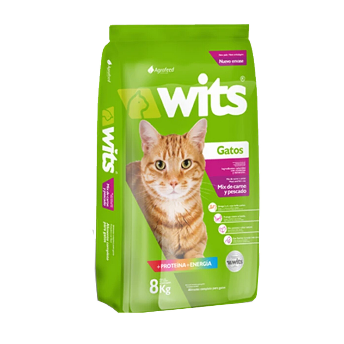 Alimento para Gatos WITS 8kg 