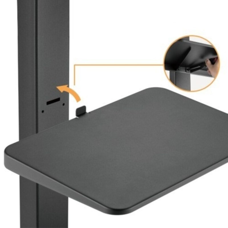 Soporte movil P/TV hasta 65” con estante FS32-44W Soporte movil P/TV hasta 65” con estante FS32-44W