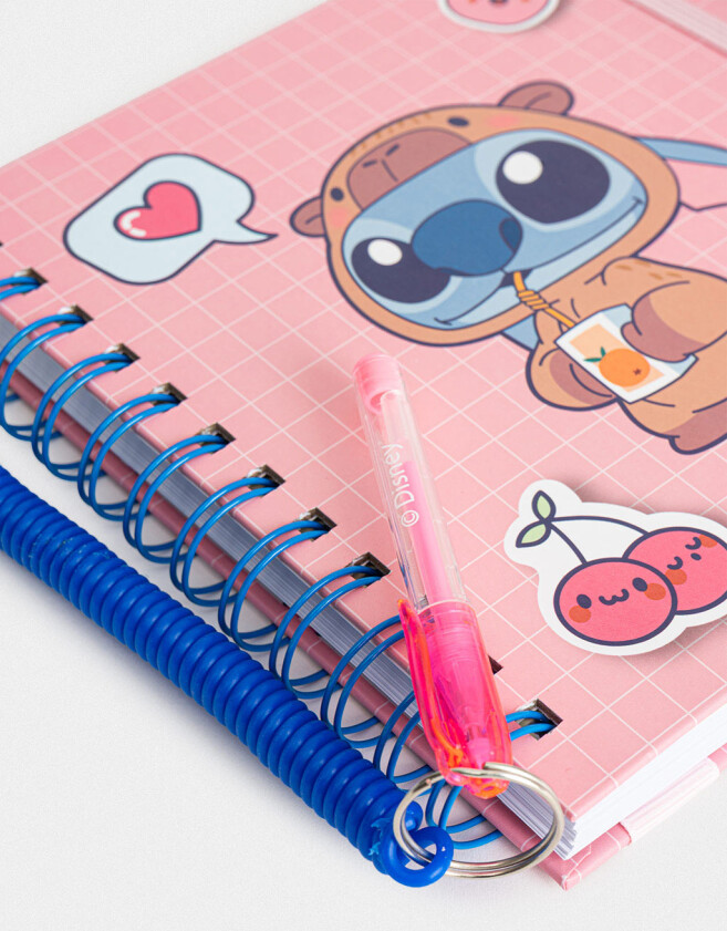 Librería Sets Cuaderno "stitch Capybara" - Fucsia Medio