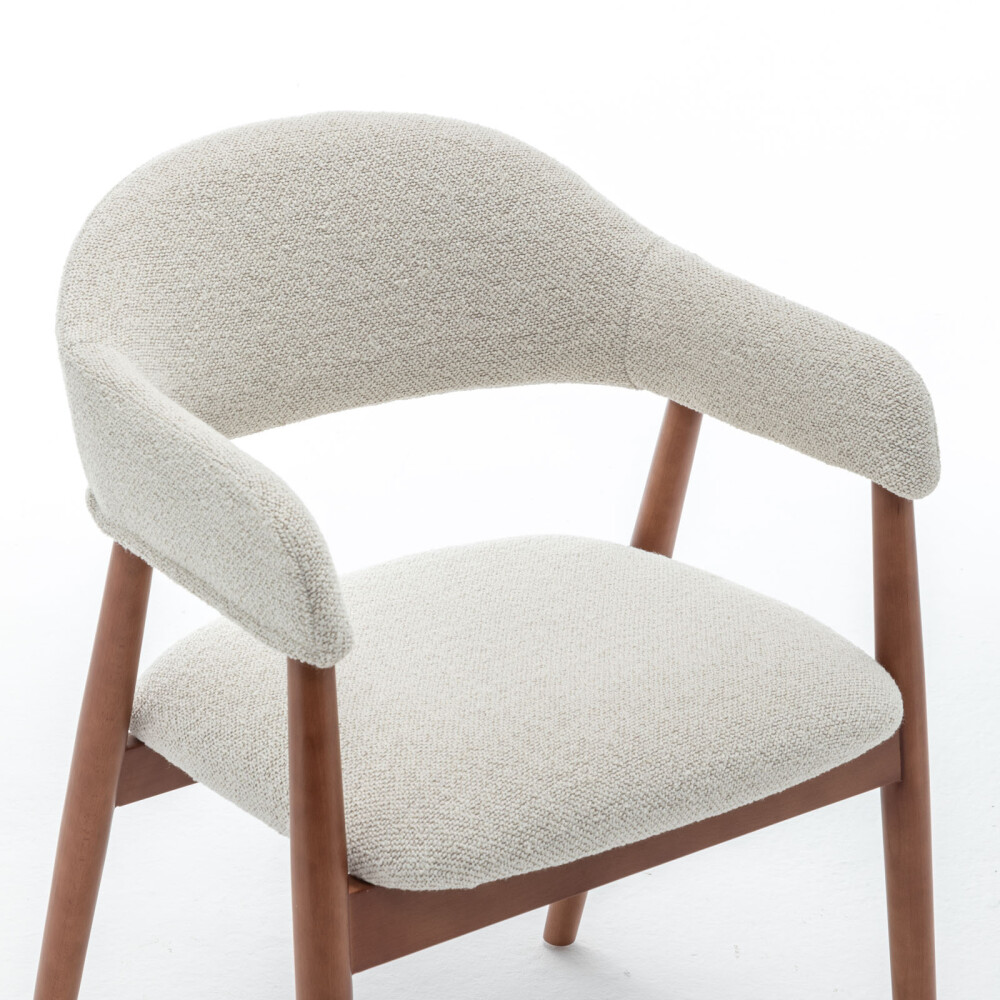 BUTACA DE COMEDOR MADERA NATURAL-BEIGE MARINA