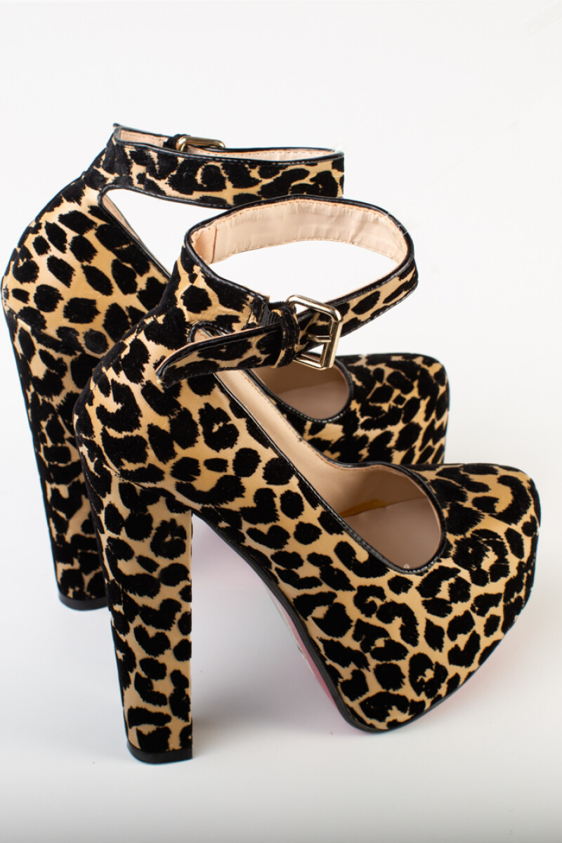 Zapato print Leopardo