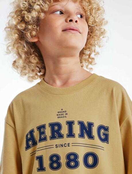 CAMISETA INFANTIL CON ESTAMPA AMARILLO