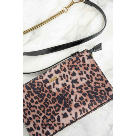 Cartera Animal Print Camel