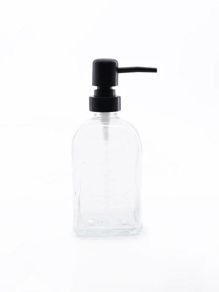 DISPENSADOR DE JABON DE VIDRIO OSLO TRANSPARENTE