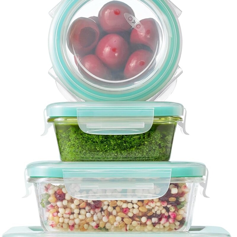 Juego de 6 recipientes de vidrio c/tapa Smart Seal para uso diario 11230200 Juego de 6 recipientes de vidrio c/tapa Smart Seal para uso diario 11230200