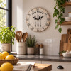 Reloj de Pared para Cocina 29 cm Diseño Cubiertos Estilo Vintage Reloj de Pared para Cocina 29 cm Diseño Cubiertos Estilo Vintage