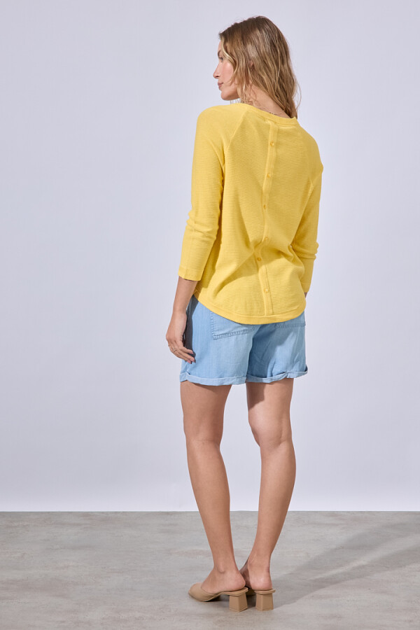 Buzo Raglan Algodon AMARILLO