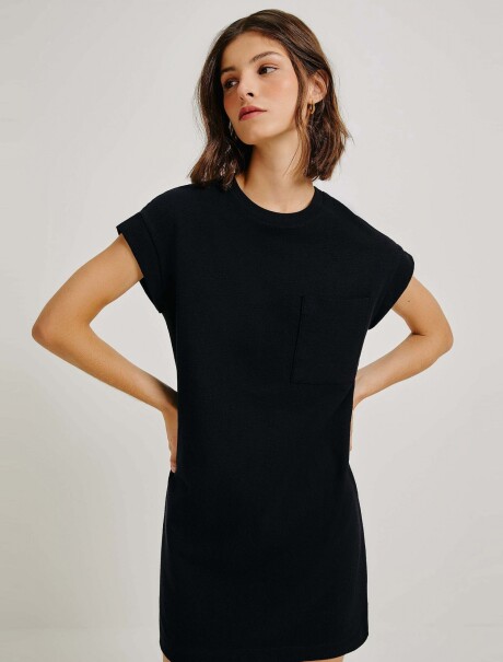 VESTIDO BÁSICO CORTO NEGRO