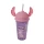 Vaso Plástico Milk Shake con Forma y Pajita Stitch 500 ml - ROSA