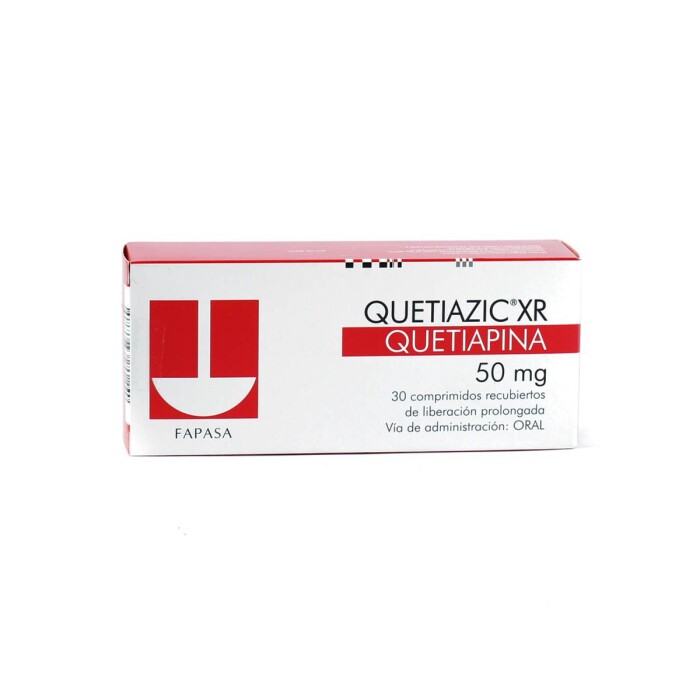 QUETIAZIC XR 50 MG. CJ X 30 COMP. REC. única