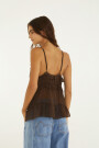 BLUSA VOLADOS Marron