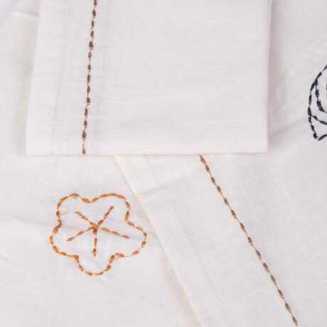 SET DE 2 SERVILLETAS KAVALA LINO-Y-ALGODON BLANCO