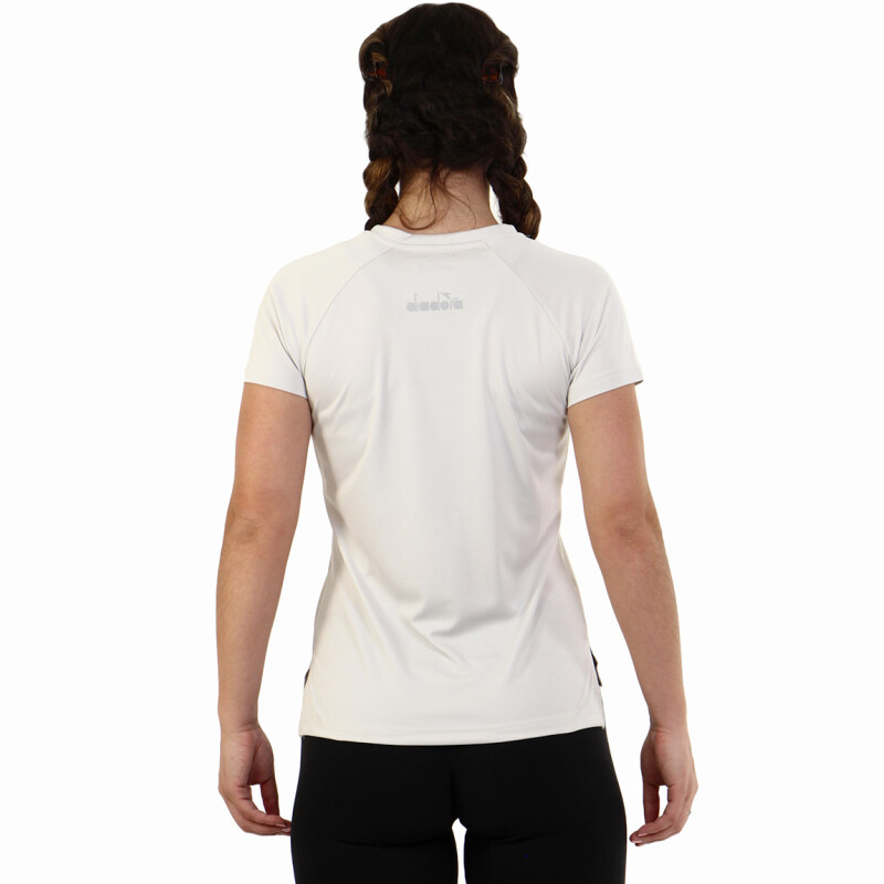 Remera Deportiva Mujer Diadora Dry Fit Gris
