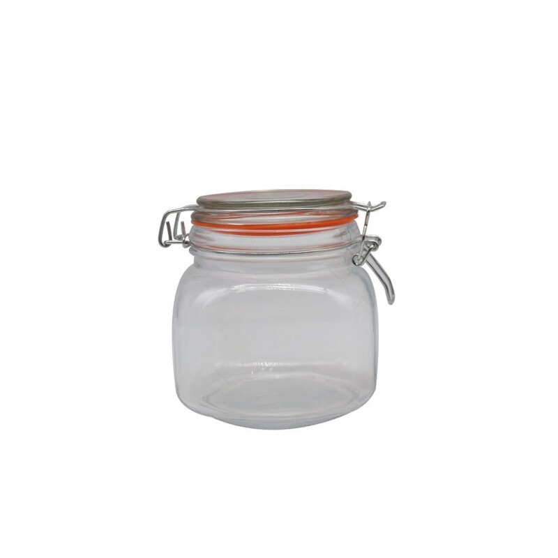 Recipiente Vidrio Hermético 750Ml Tapa Broche D11.2Cm RECIPIENTE VIDRIO HERMETICO 750ML TAPA BROCHE D11.2CM