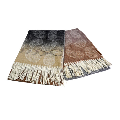 BUFANDA LANILLA C/FLECOS DISEÑO MANDALAS 220GR 190X60CM 35897 Q60 BUFANDA LANILLA C/FLECOS DISEÑO MANDALAS 220GR 190X60CM 35897 Q60