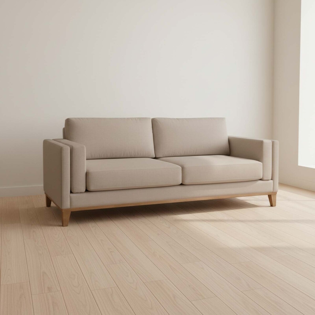 SILLÓN - 3 CUERPOS TELA-PREMIUM NATURAL-BEIGE LUXOR PREMIUM EASY CLEAN BEIGE 