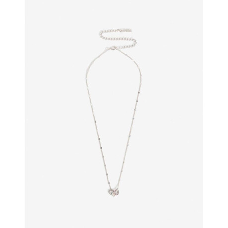 Collar Con Dije Cubic Plateado
