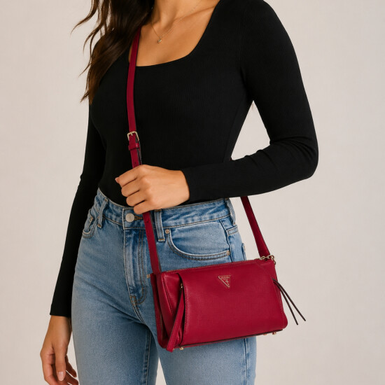 Cartera Guess Devon Rojo 0