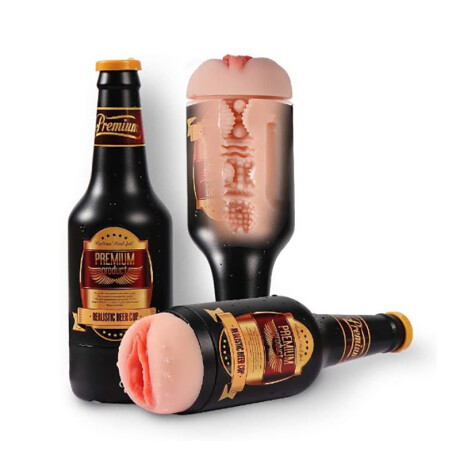 Botella de Cerveza Masturbador + Balita Vibradora Botella de Cerveza Masturbador + Balita Vibradora