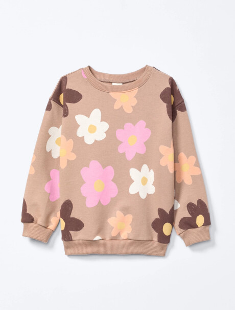 BUZO ESTAMPADO INFANTIL BEIGE