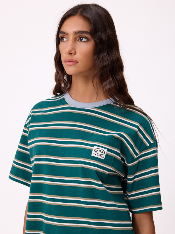 T-SHIRT KELVIN RUSTY Verde