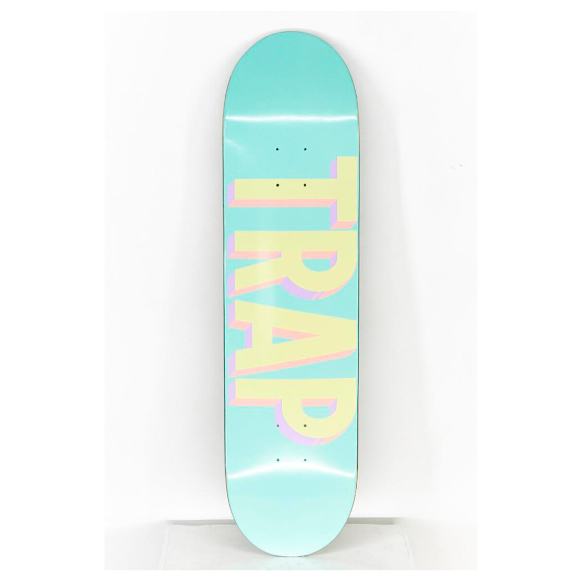 Deck Trap Block Logo 8.0" - Skyblue - (Sólo tabla - Lija incluída) 