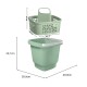 Kit Balde con cesto de limpieza VERDE MENTA