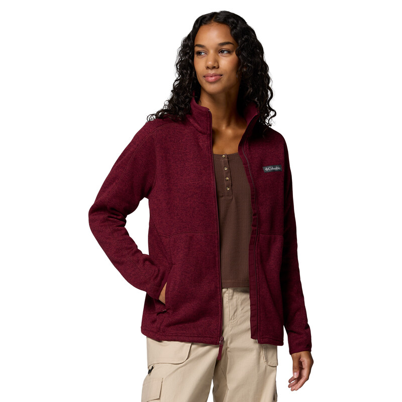 Campera Sweater Weather Mujer Rich Wine Heather