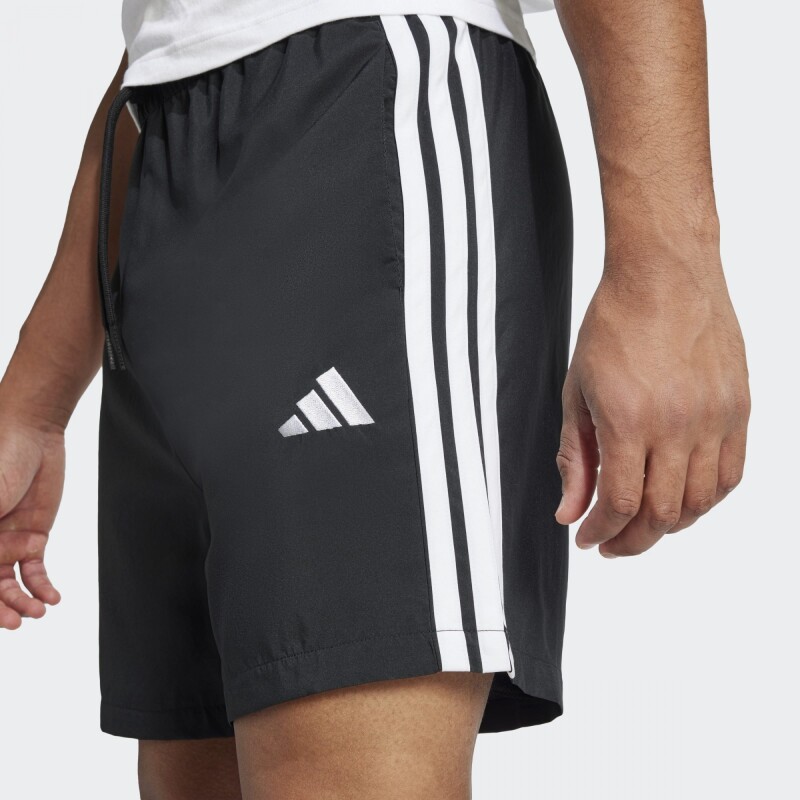 Shorts Adidas Essential Chelsea 3 Tiras Negro