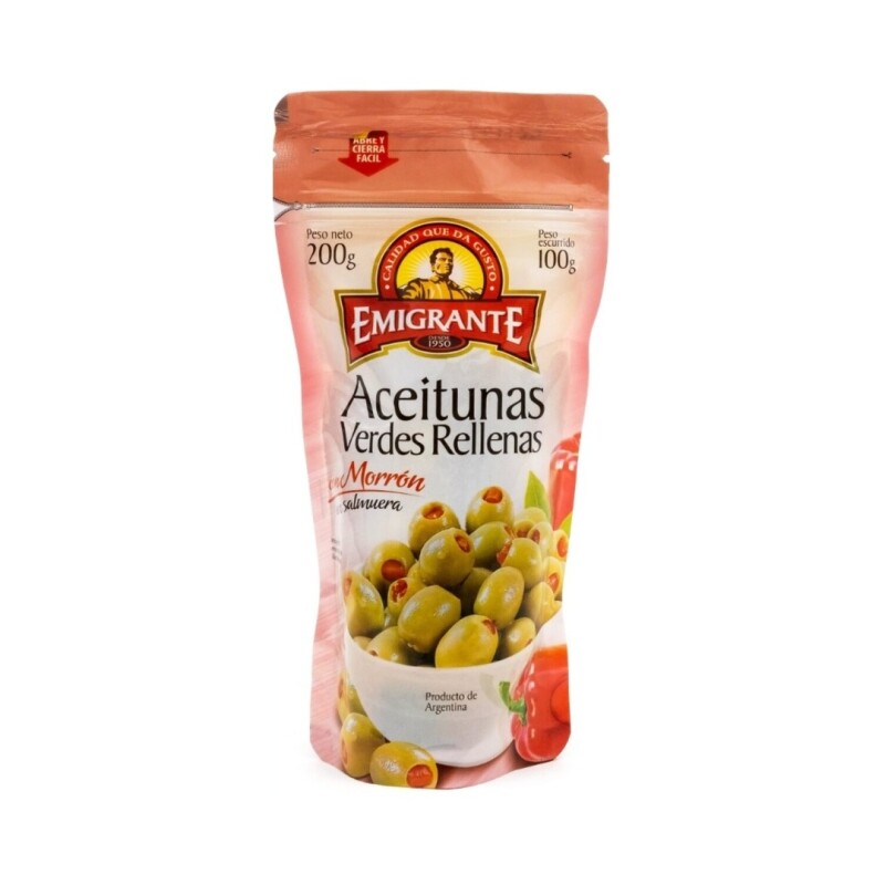 ACEITUNA EMIGRANTE 100G C/MOR DOY PACK Aceituna Emigrante 100g C/mor Doy Pack