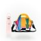 Set de lunchera Big de neopreno con correa ajustable y botella de acero inoxidable 500ml brio set armonía/rosa
