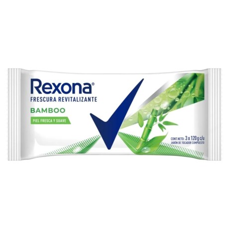 REXONA JABON EN BARRA BAMBOO 3 UNIDADES 120gr REXONA JABON EN BARRA BAMBOO 3 UNIDADES 120gr
