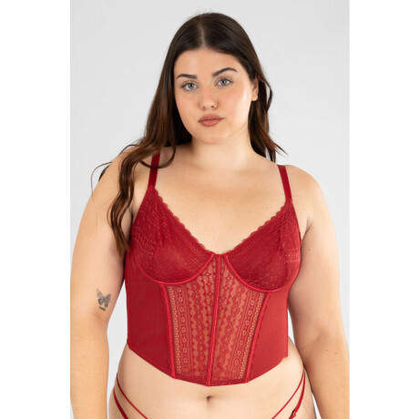 Corset rubi Rojo